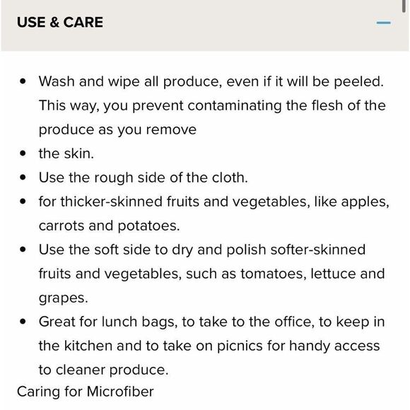 Norwex Veggie and Fruit Scrub Cloth NWOT - Picture 5 of 11